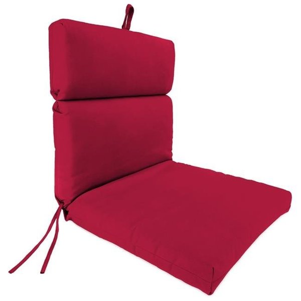 Jordan Jordan 9502PK1-278C 22 x 44 x 4 in. Outdoor Chair Cushion in Pompeii Red 9502PK1-278C